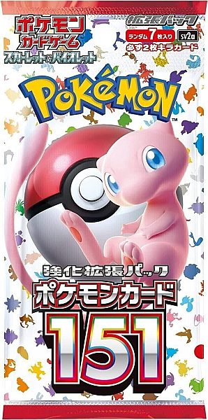 Pokemon Booster Pakke - Scarlet & Violet SV2a: Strength Expansion Pack - Pokemon Card 151 *JAPANSK*