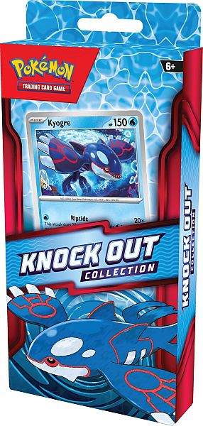 Pokemon Box: Knock Out Collection (Kyogre) - 2 Boosters, Promokort & Stickers!