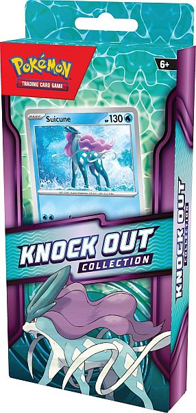 Pokemon Box: Knock Out Collection (Suicune) - 2 Boosters, Promokort & Stickers!