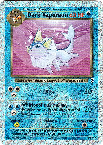 Dark Vaporeon - Reverse Foil (Legendary Collection WoTC)