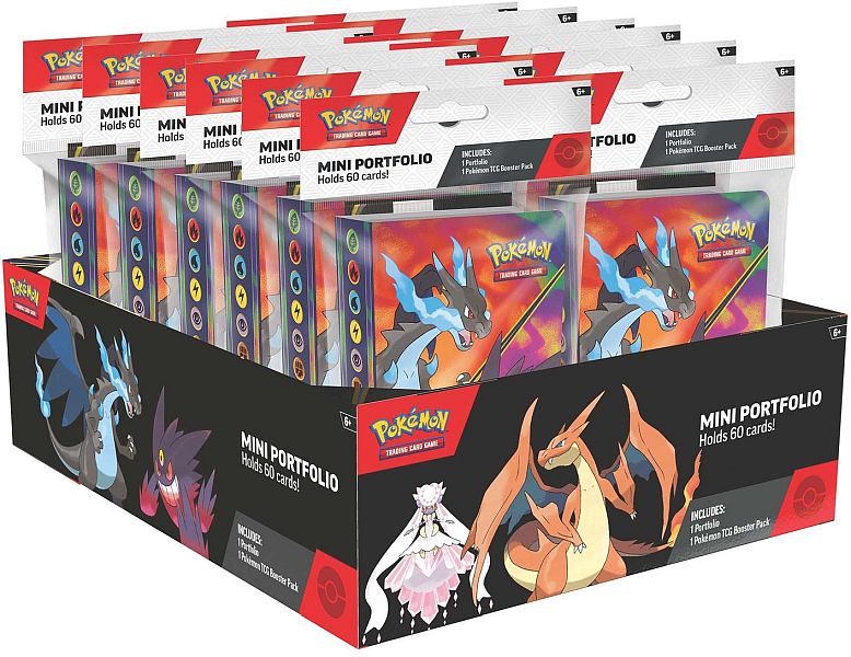 Mappe - Pokemon - Mega Evolution: Mega Charizard & Gengar (2026 Spring) Mini-Album Display (12 Binders & 12 Booster Pack)