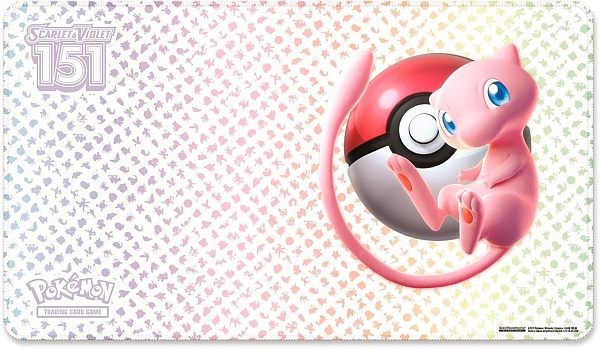Pokemon Spillemåtte (Playmat) - 151 Mew & Kanto Pokedex - Ultra-Premium Collection