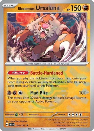 Bloodmoon Ursaluna - Master Ball Foil (Pokemon Scarlet & Violet: Prismatic Evolutions)