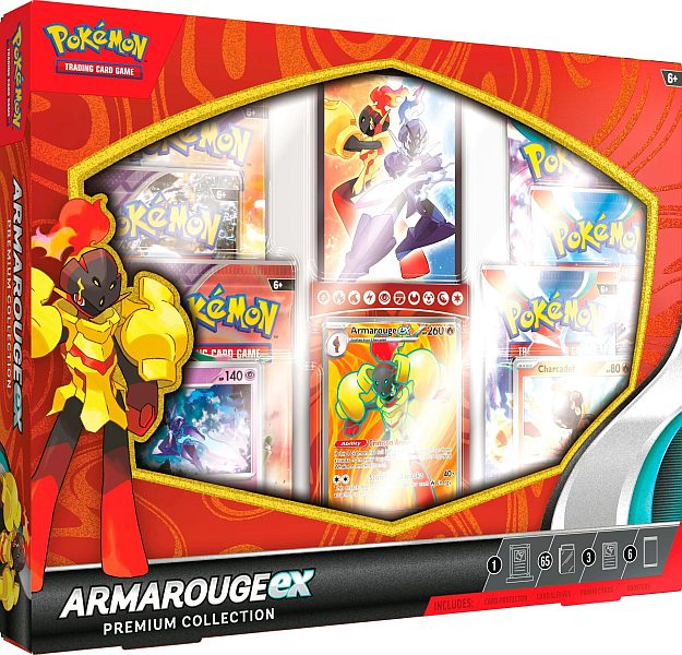 Pokemon  ex Box: Armarouge ex Premium Collection (2024) (6 Boosters)