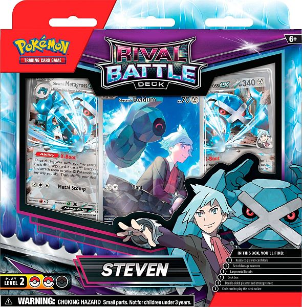 Pokemon Rival Battle Deck: Steven (Steven's Beldum & Steven's Metagross ex) (2025)