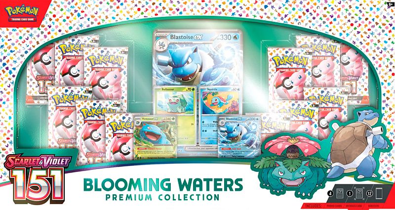 Pokemon Scarlet & Violet: 151 - Blooming Waters Premium Collection (2025) (12 Boosters)