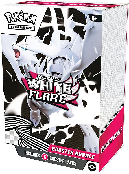 Pokemon Booster Pakke - SV10.5 - Scarlet & Violet: White Flare Booster Pack Bundle (Box med 6 Boosters)
