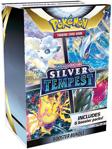 Pokemon Booster Pakke - SWSH12 - Sword & Shield: Silver Tempest Booster Pack Bundle (Box med 6 Boosters)