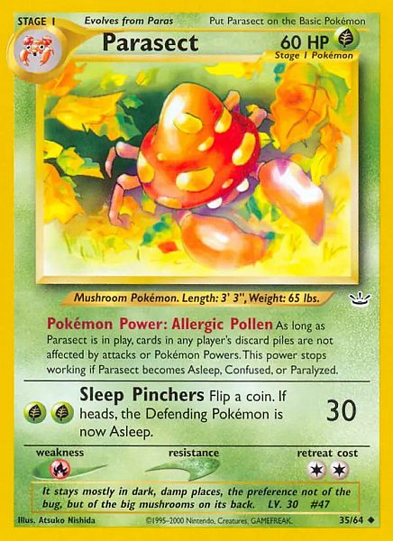 Parasect (Neo Revelations WoTC)