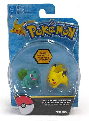 Pokemon: Bulbasaur & Pikachu Figure 2-Pack Sjælden*