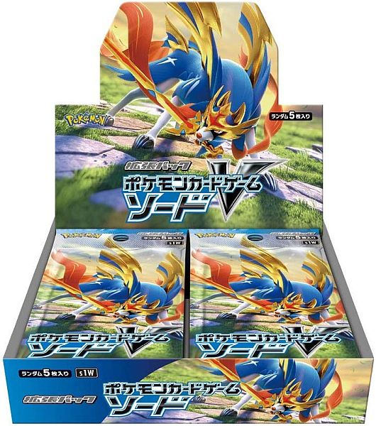 Pokemon Display (Booster Box) - Sword & Shield S1W: Sword *JAPANSK* - 30 Boosters