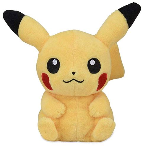Pokemon - Pikachu (Sitting Cuties) - Pokemon Center Plush/Bamse 13cm *Top Kvalitet*