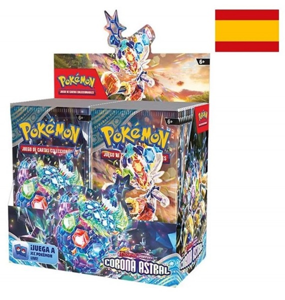 Pokemon Display (Booster Box) <b>SPANSK/SPANISH</b> - SV07 - Scarlet & Violet: Stellar Crown - 36 Boosters