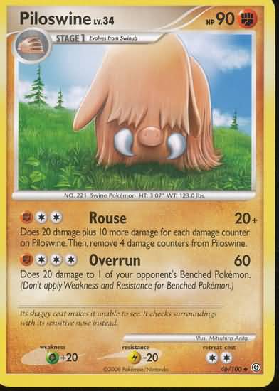 Piloswine (Diamond and Pearl StormFront Singles)