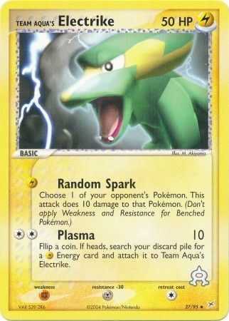 Team Aqua's Electrike  (EX Team Aqua Vs Team Magma Nintendo)