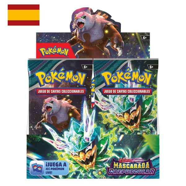 Pokemon Display (Booster Box) <b>SPANSK/SPANISH</b> - SV06 - Scarlet & Violet: Twilight Masquerade - 36 Boosters