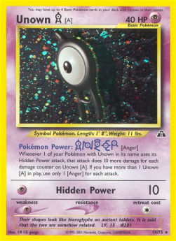 Unown A (Neo Discovery WoTC)