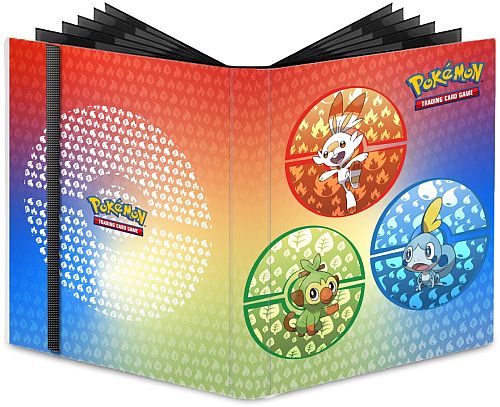 Mappe - Pokemon - Sword & Shield: Galar Starters (Grookey, Scorbunny, Sobble) Pro-Binder 18x20 (Plads til 360 kort) Ultra Pro #15352