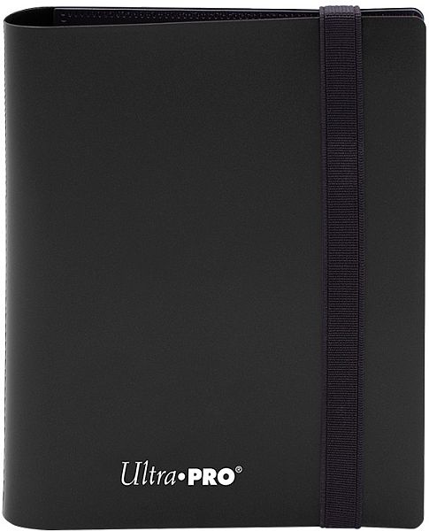 Mappe - Ultra Pro Eclipse 2-Pocket Pro-Binder: Jet Black (Sort) - 4x20 (Plads til 80 kort) #15364