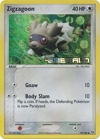 Zigzagoon (EX Emerald Nintendo)
