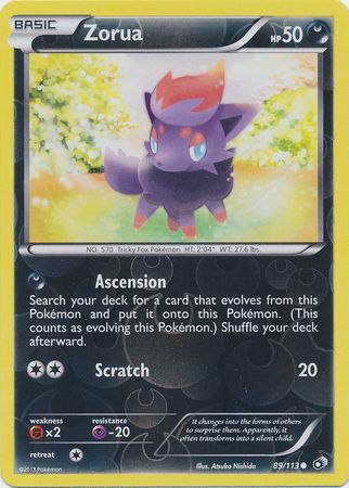 Zorua - Reverse Foil (Pokemon Black & White 11: Legendary Treasures)
